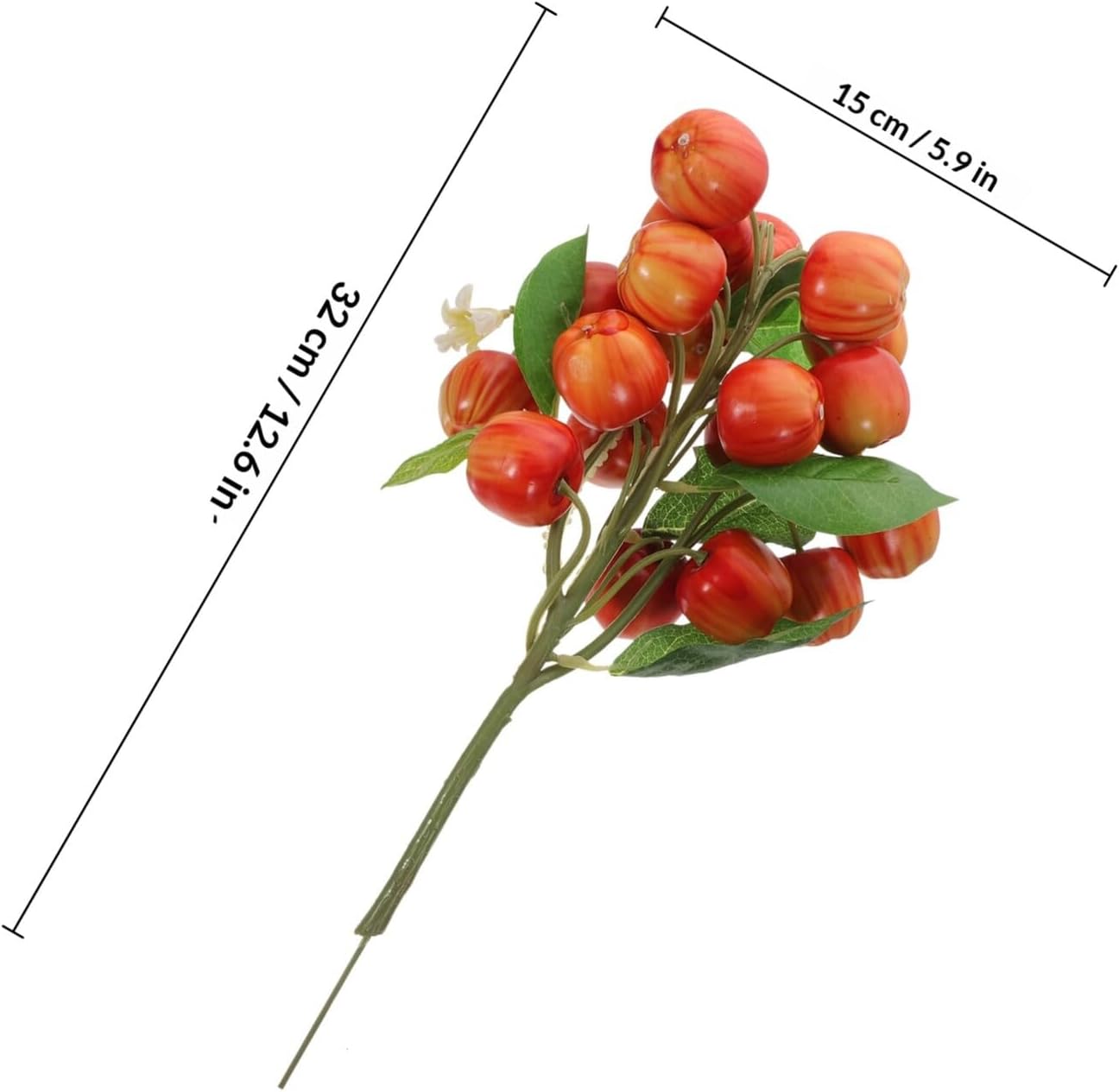 Abaodam Artificial Fruit Branch Lifelike Fake Fruit Bunch Realistic Decorative Prop for Home Décor Photography