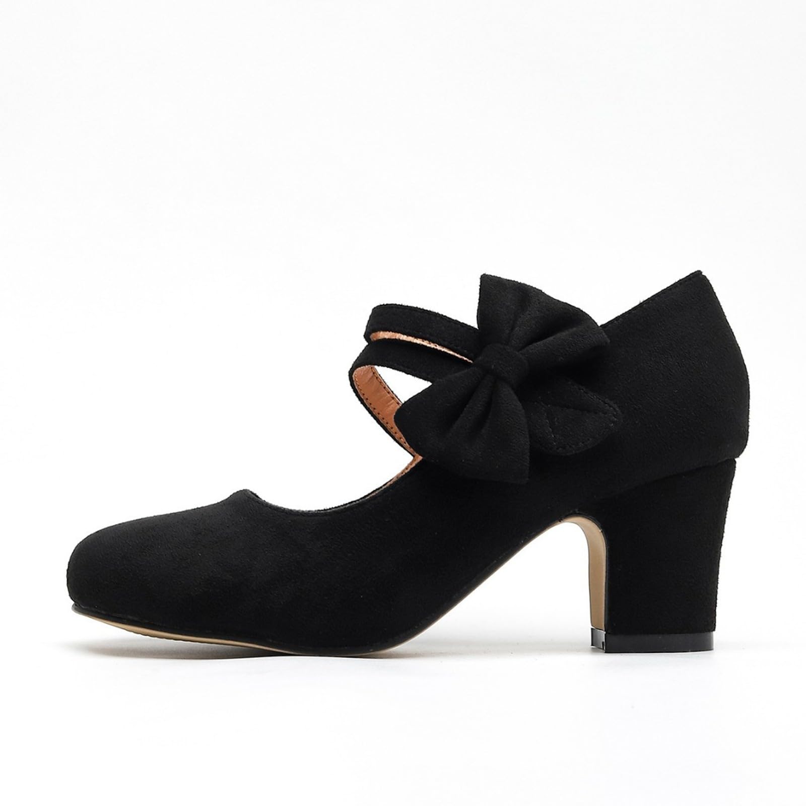 Pumps Damen Breite Füße Schuhe - Elegant Absatzschuhe Kleiner mit Absatz Hochzeitsschuhe Sommer Tanzschuhe Bequem Damenschuhe Trachtenschuhe Für Riemchen Dirndl