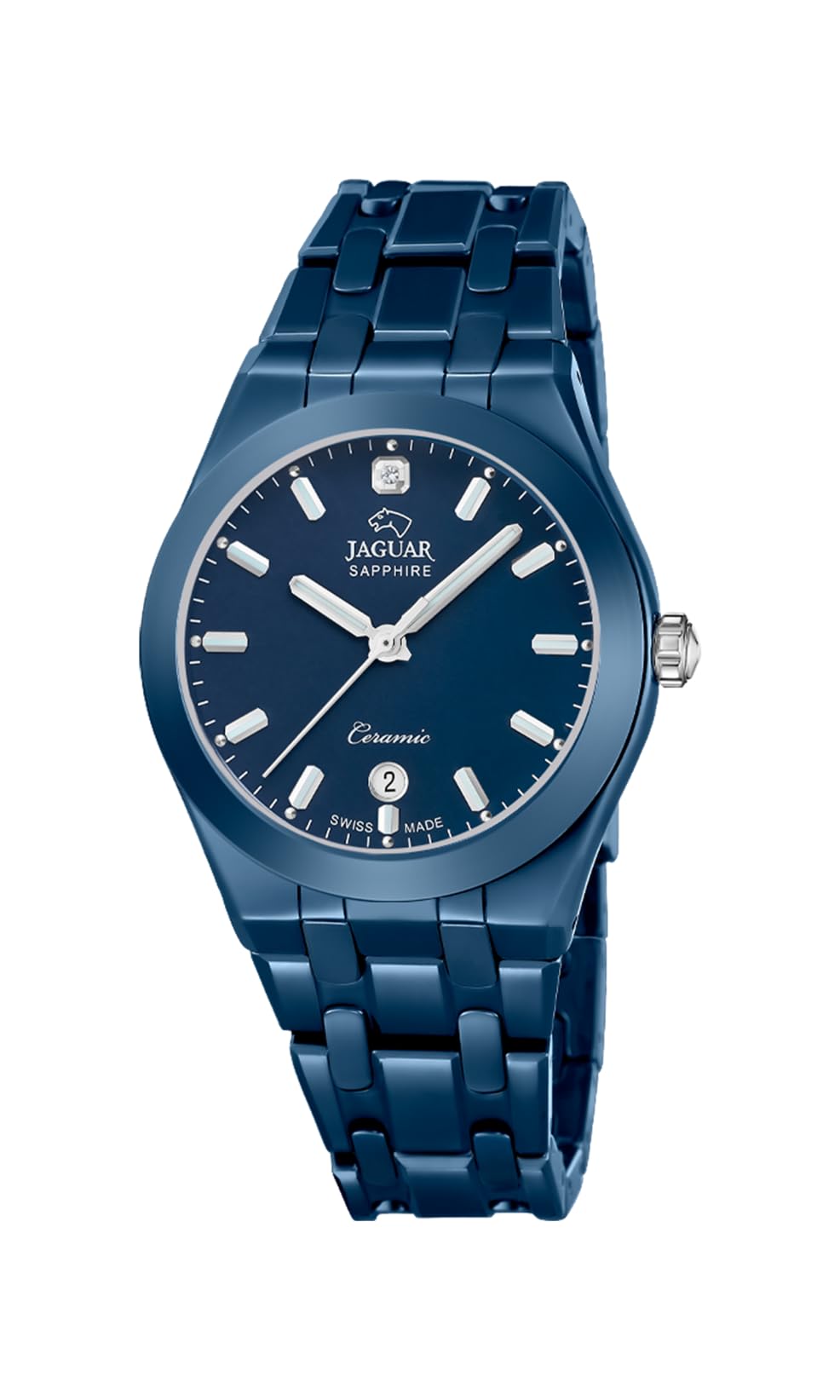 JAGUAR Swiss Made Reloj Mujer Analógico de Cerámica Azul