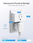 Lepro P1 Smart Plug Mini 15A, WiFi Outlet Plugs Compatible with Alexa & Google Assistant, Voice/APP Control, Timer & Group Controller, ETL & FCC Certified, 2.4GHz Only, 4-Pack