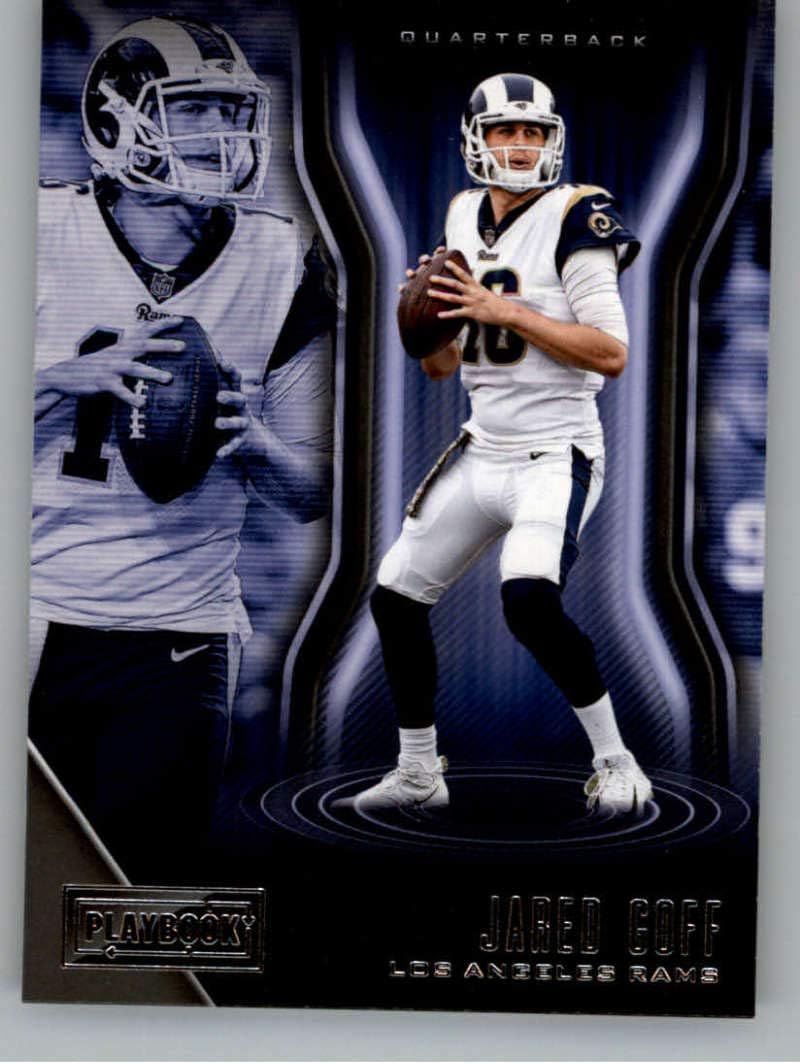 Amazon.com: 2018 Playbook Football #89 Jared Goff Los Angeles Rams ...