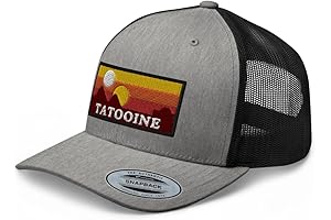 Tatooine National Park Embroidered Curved Bill Trucker Hat Mid Crown Adjustable Cap