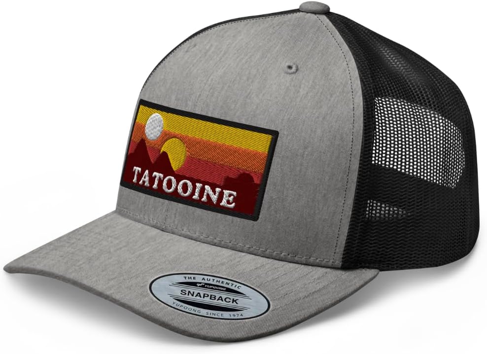 Tatooine National Park Embroidered Curved Bill Trucker Hat Mid Crown Ajustable Cap