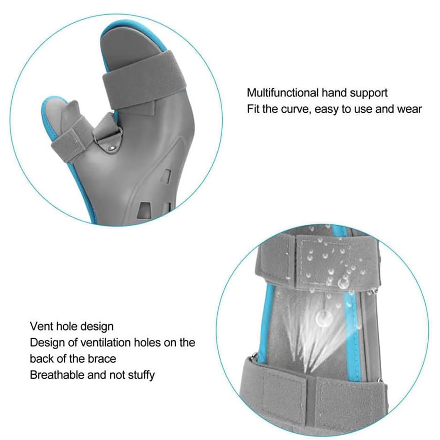 Ortesis Ajustable para Muñeca, Correa Fija para Fractura De Mano, Férula Hueca Rígida, Protección De 360°, Fijación por Presión, Fijación Externa para Fracturas O Lesiones De Tejidos Blandos