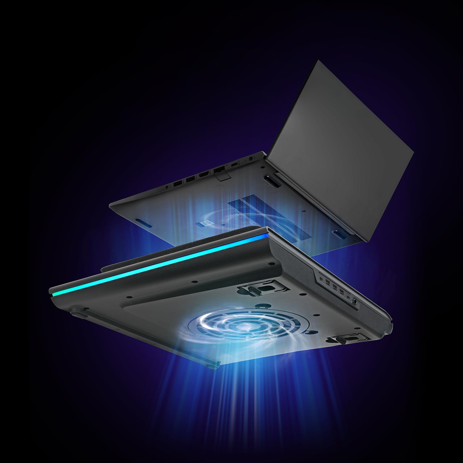 Thermaltake Massive Extreme Notebook Cooler | Refroidisseur pour Ordinateur Portable | 18 Pouces | 3500 RPM | RGB