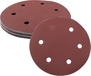 16 Pcs Sanding Disc 9 Inch Sandpaper, 320 Grit Sander Sandpaper Orbital 6 Sanding Discs Hook and Loop Premium Aluminum Oxide Sanding Pads