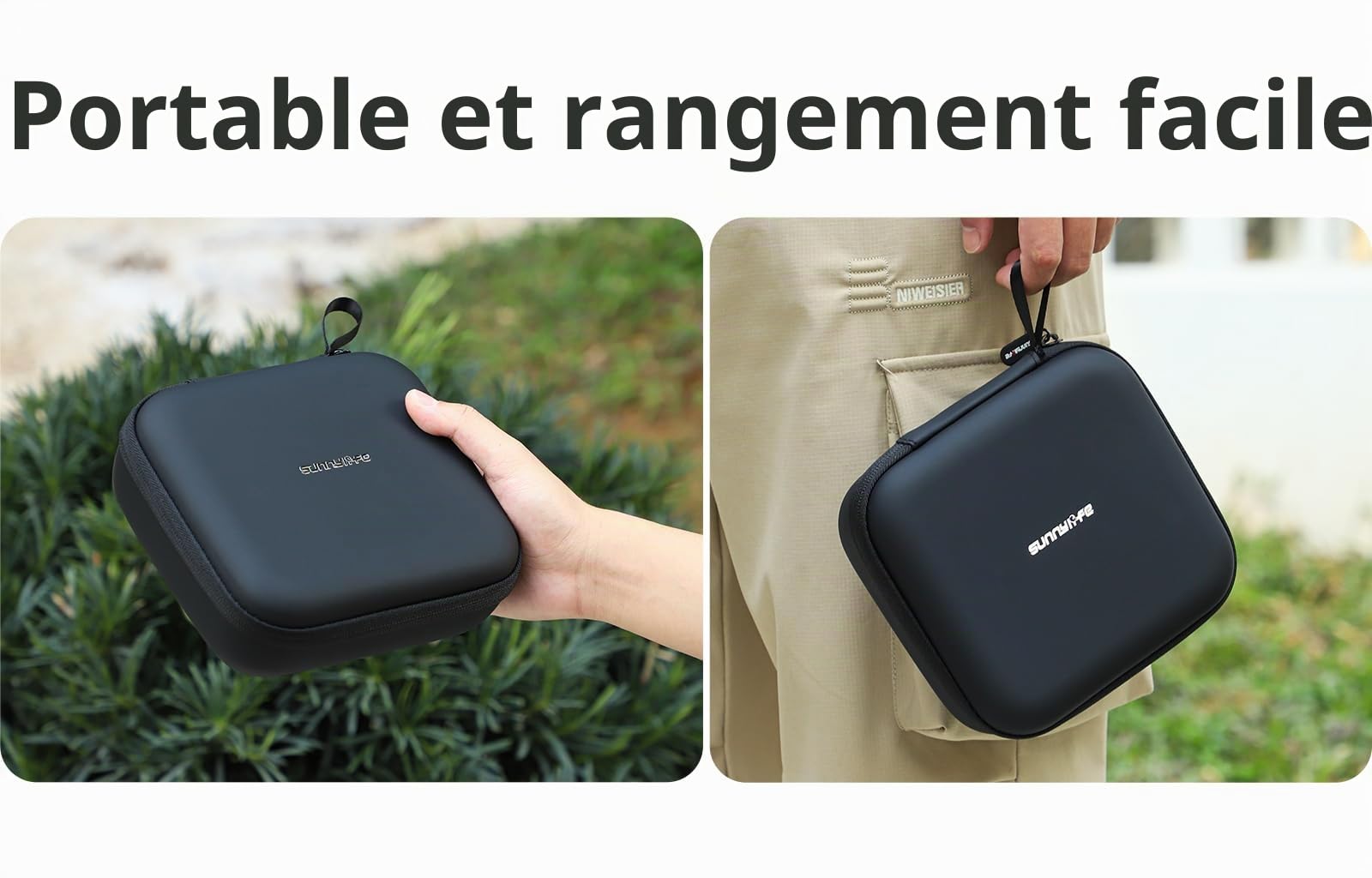 Drone Étui Sac pour DJI Flip, Étui de Voyage Rigide Étui de Protection pour DJI Flip (Black)