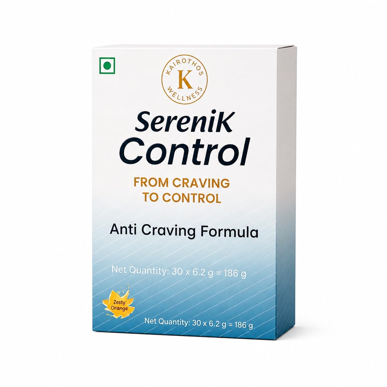 Kairothos Wellness SereniK Control Anti Craving Formula Sachets | Herbal Appetite Control Drink | Zesty Orange Flavor | Helps Reduce Food Cravings & Support Daily Wellness | 30 Single-Serve Sachets (6.2g Each)-image-12
