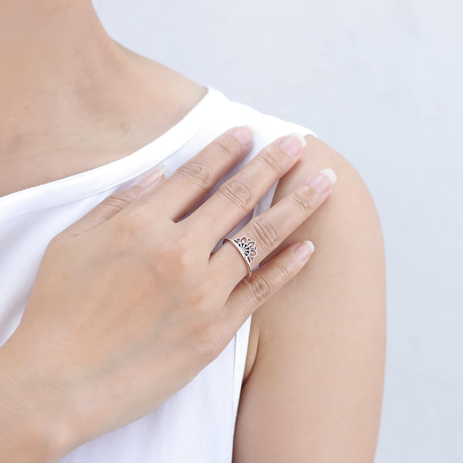 Boma Jewelry Sterling Silver Bohemian Lotus Ring - Image 2