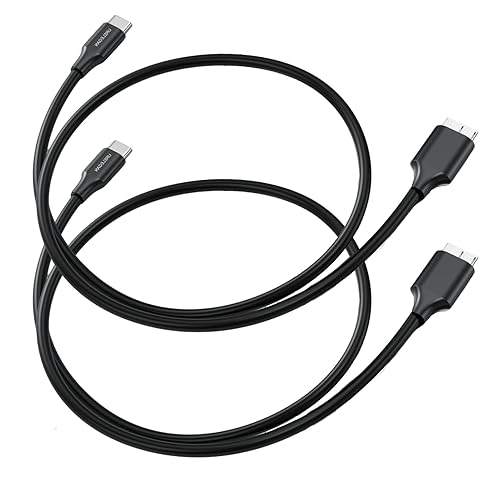 Miniatura 8 de Cable Micro B a USB C de 3 pies, USB 3.1 Tipo C a Micro B Cables de disco duro compatibles con MacBook Pro Air, Galaxy S5 Note 3, Toshiba Seagate WD