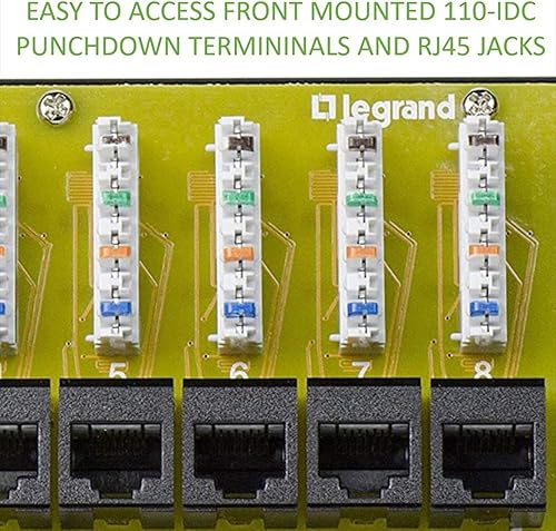 Miniatura 10 de Legrand oficina en casa y teatro módulo de interfaz de red Cat 5e 8 puertos AC1058