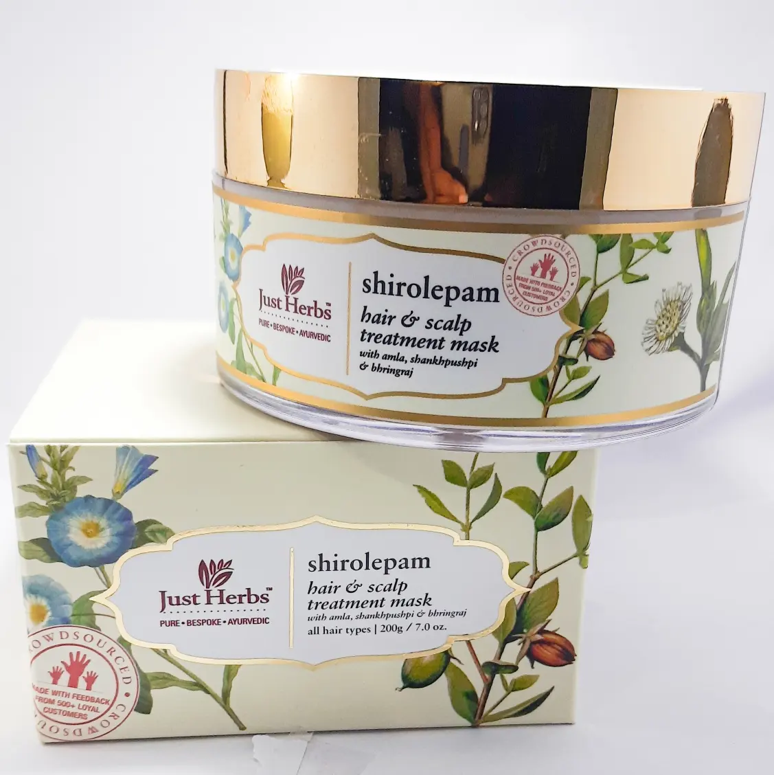 Just Herbs Ayurvedic Shirolepam Hair & Scalp Treatment Mask Cream For