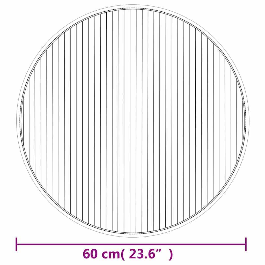 vidaXL Teppich Handgefertigt Jute Rund 120 cm Grau