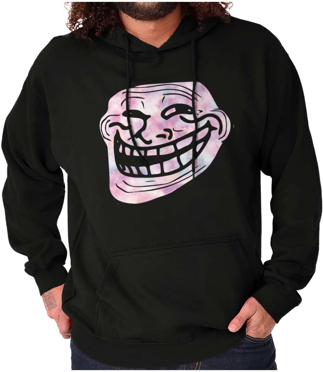 Brisco Brands Funny Internet Troll Face Meme Hoodie Sweatshirt Women Men