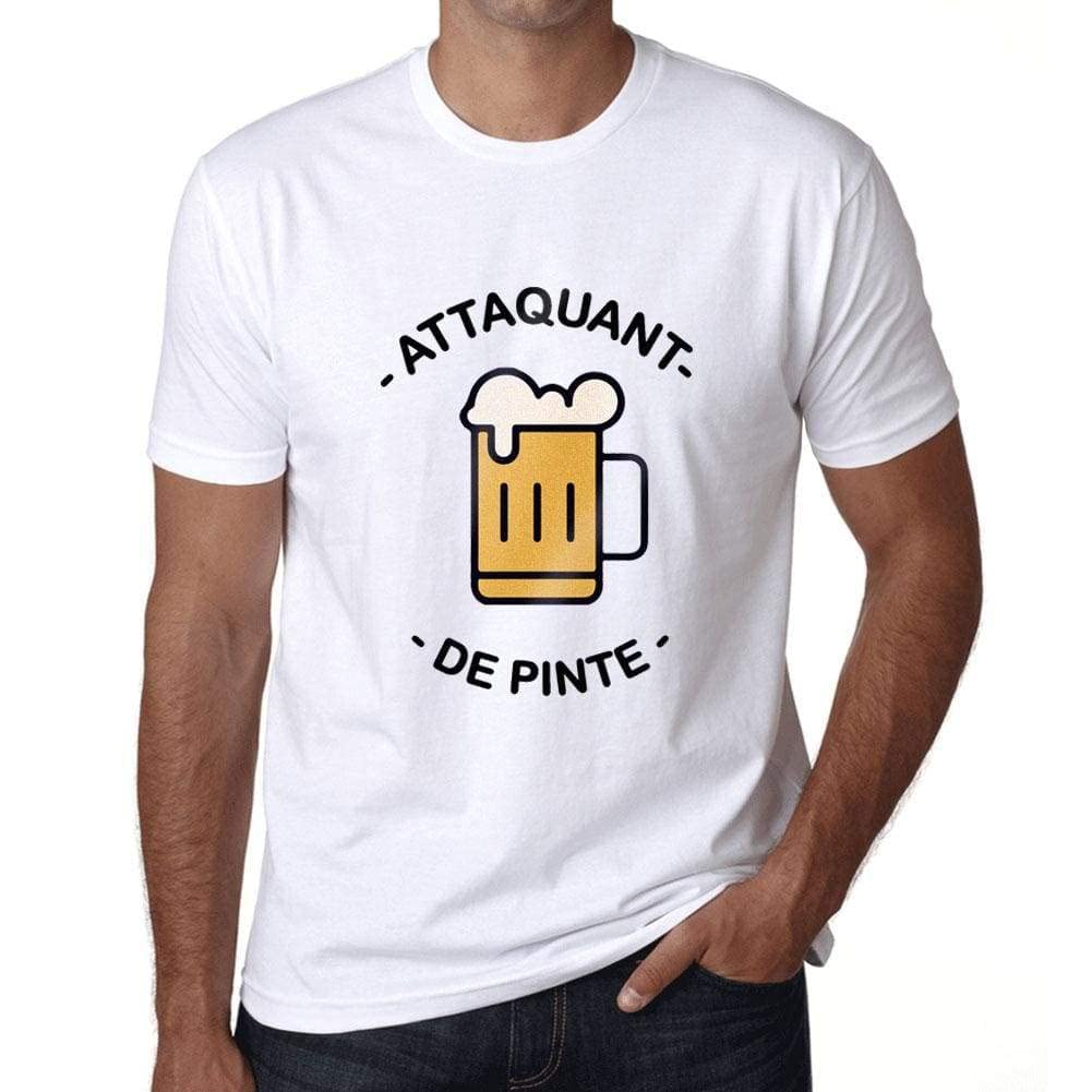 Men's Vintage Tee Shirt Graphic T Shirt Attaquant De Pinte White Uygun