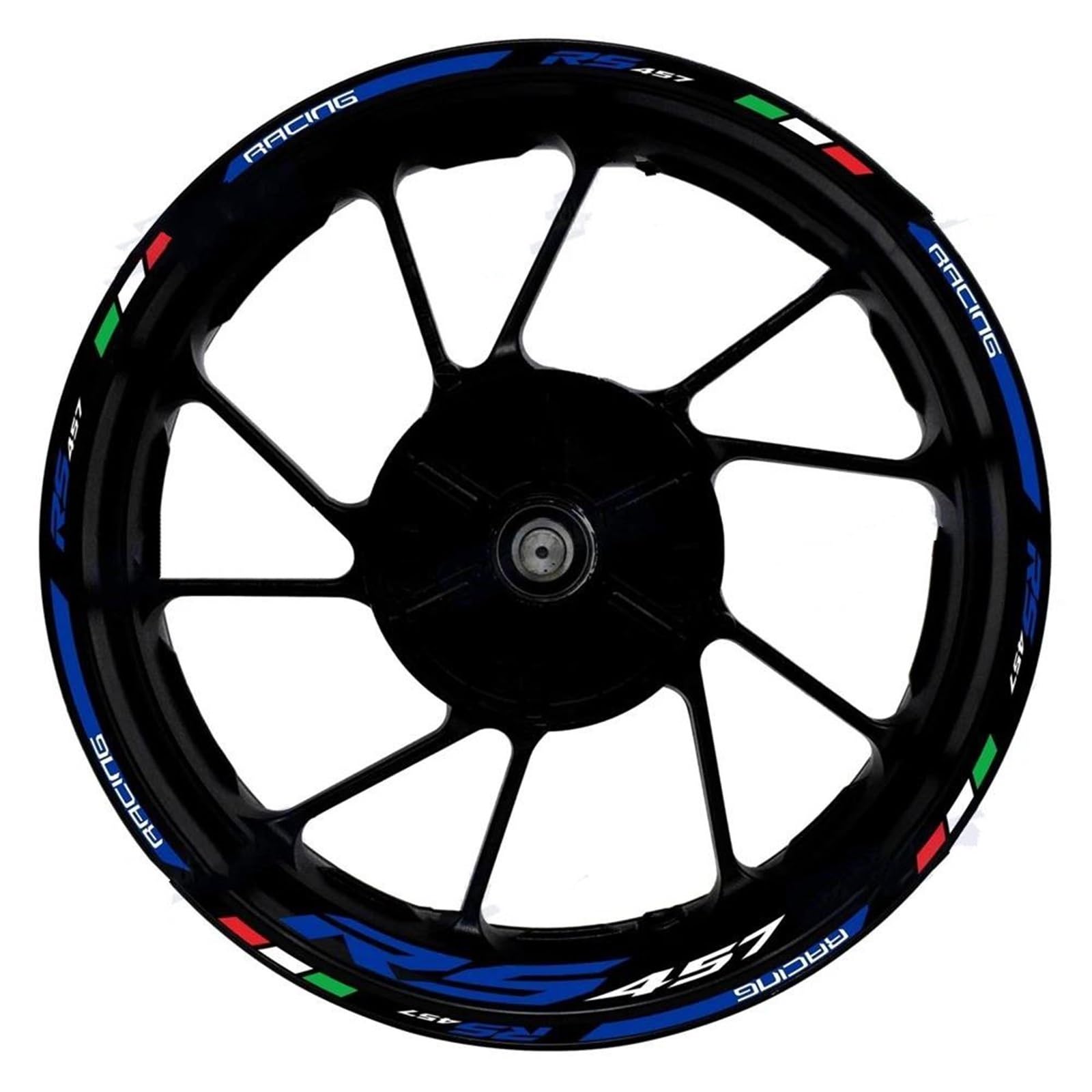 Motorcycle Wheel Sticker Decals Waterproof 17 Inch Rim Strip Tape for RS457 RS 457(Color4)