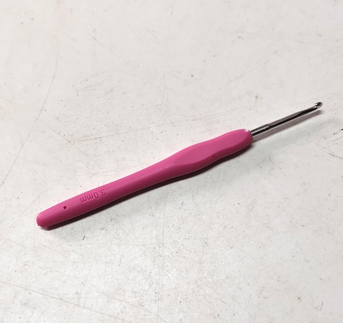 Aluminium Crochet Knitting Needles Hook 3.0mm (Pink Colour)-image-19
