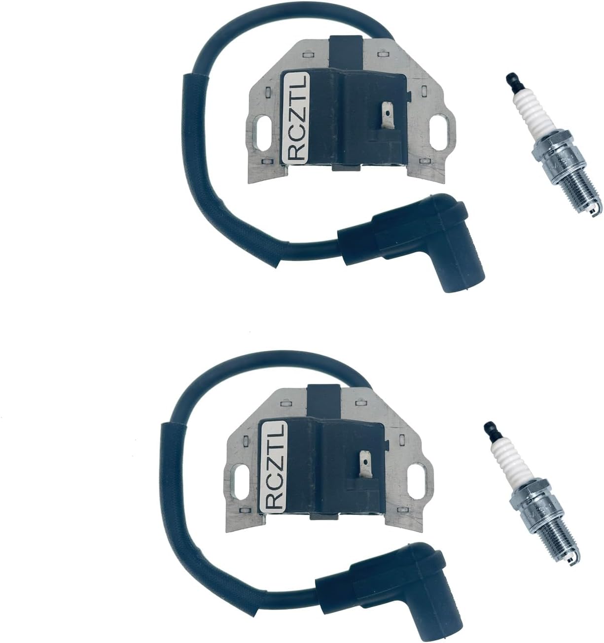 21171-0743 Ignition Coil Pack 2Pcs Replaces 21171-0738, 21171-7047, 21171-0711 Fit Kawasaki FR651V FR691V FR730V FX651V FX691V FX730V FX751V FX801V FX850V FX921V For John Deere X300-X500