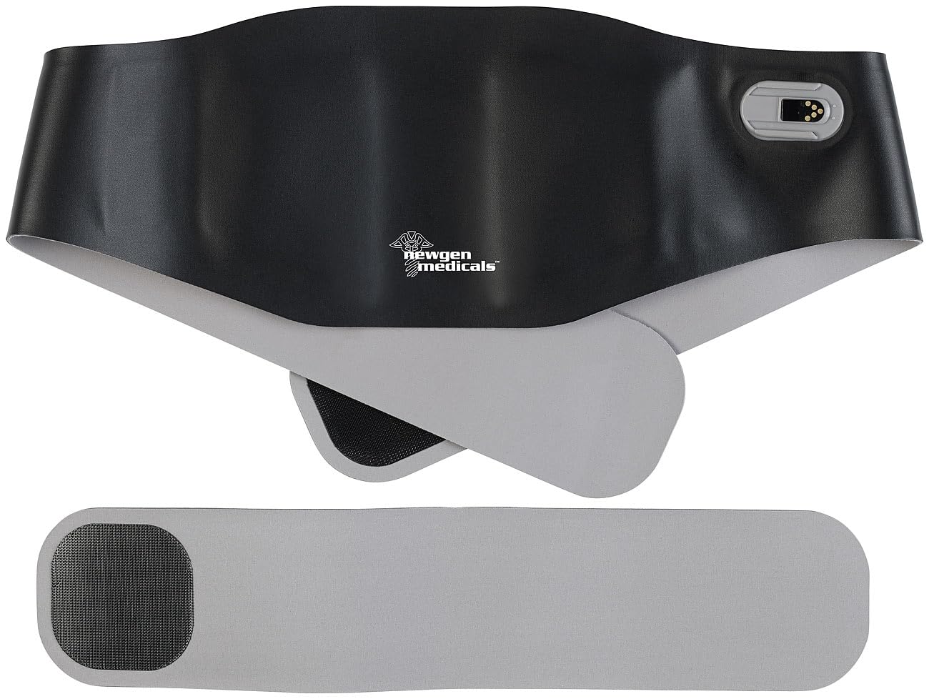 newgen medicals EMS Gürtel mit Wärme: 2in1-Akku-Bauchmuskeltrainer-Gürtel mit EMS-Technologie & Heizfunktion (Bauchtrainer, Bauchweggürtel, Muskel)
