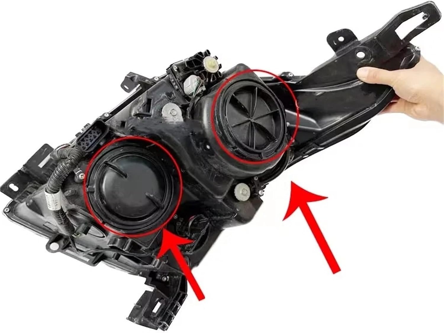 Headlight Dust Cover for Cadillac 20102015 SRX Headlight Rear Cover Near and Far Light Dust Cover Seal Waterproof Cover