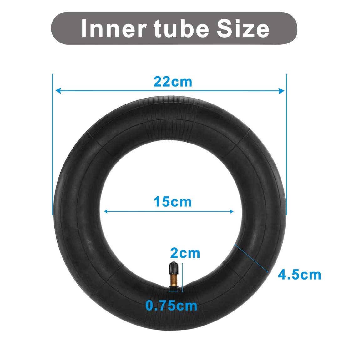 20 cm pogrubione dętki kompatybilne z Xiaomi 1S/M365/Pro Gotrax skuter elektryczny napompowane zapasowe opony zastępcze 2 szt