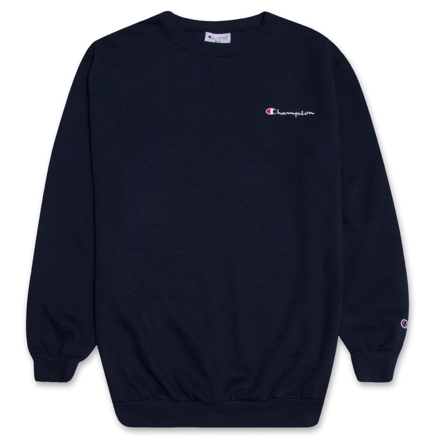 champion crewneck sweatshirt big and tall - fleece pullover sweatshirt for men navy