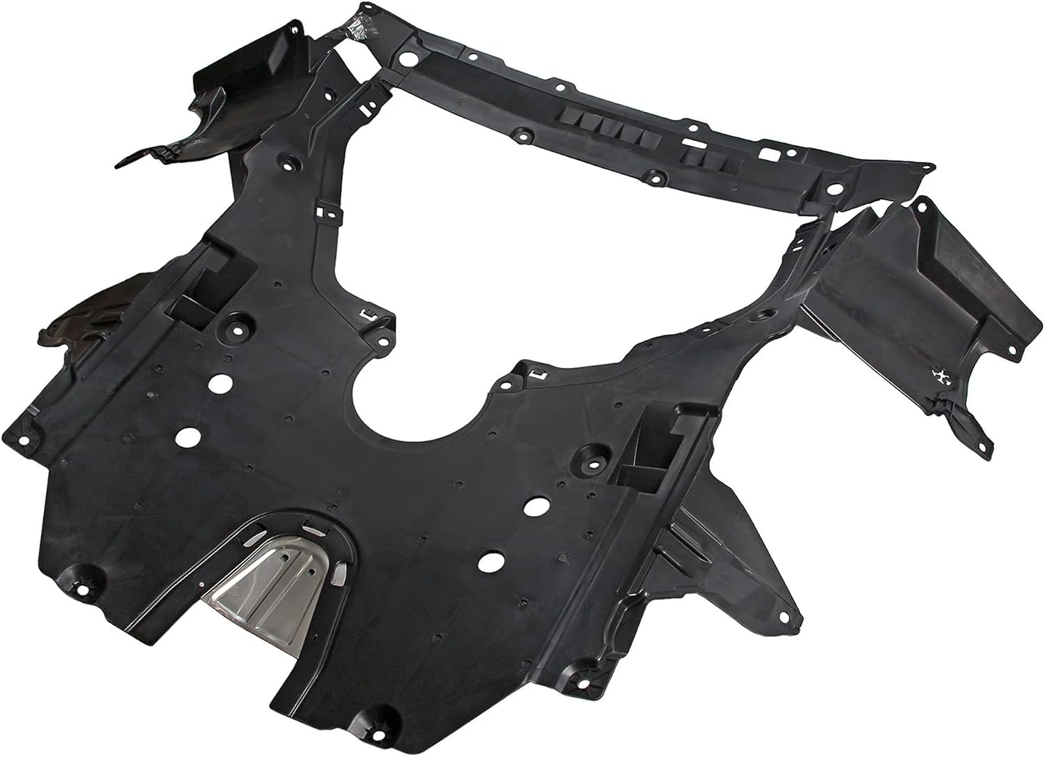 Front Under Engine Splash Shield Engine Lower Cover Guard Compatible with Honda Accord 1.5L 2023-2026 Replace 74110-30A-A00 74114-T50-00 Plastic + Aluminum | Black