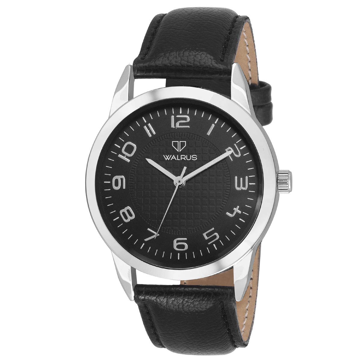 Walrus Men’s Wrist Watch - Black Dial - Black Vegan Leather Strap - Professional & Casual Use- Fashionable Perfect for Gift (B07YJJH8YL) Amazon Price History, Amazon Price Tracker