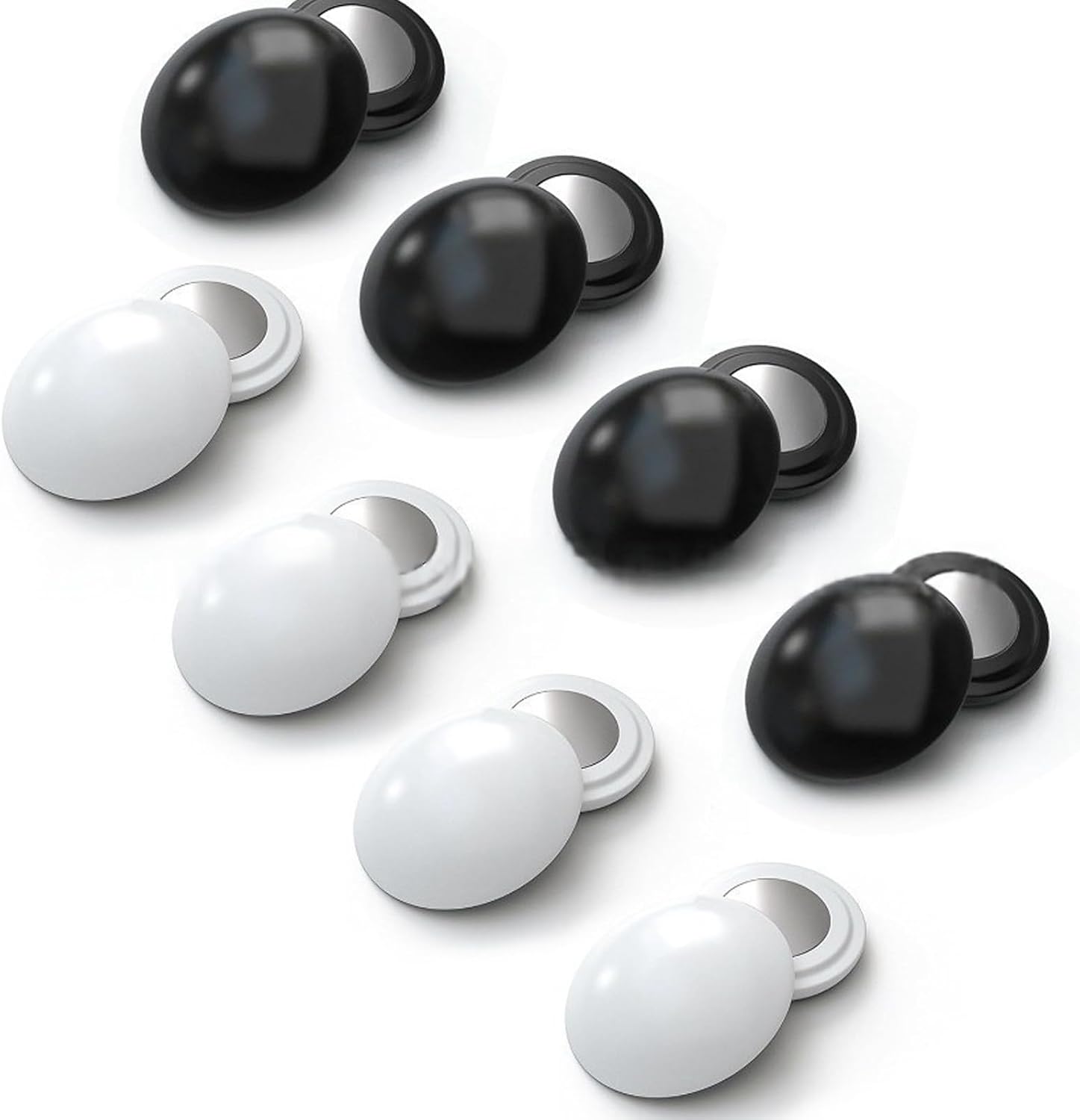 8/10Pcs Running Bib Clips Marathons Bib Fasteners for Runners Race Number Holders Fixing Bib Magnets in White and Black Bib Clips