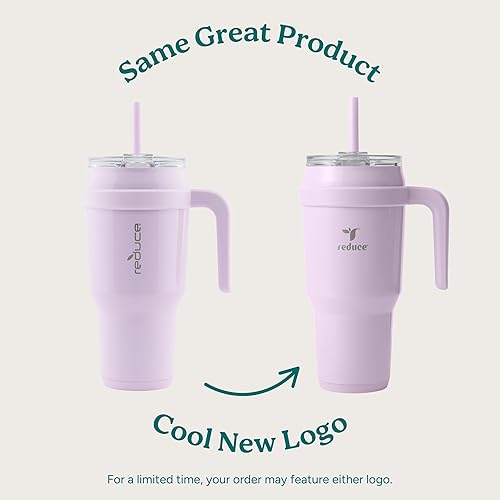 Miniatura 2 de REDUCE Cold1 - Vaso de 40 onzas con asa, botella de agua de acero inoxidable aislada al vacío para el hogar, la oficina o el automóvil, taza