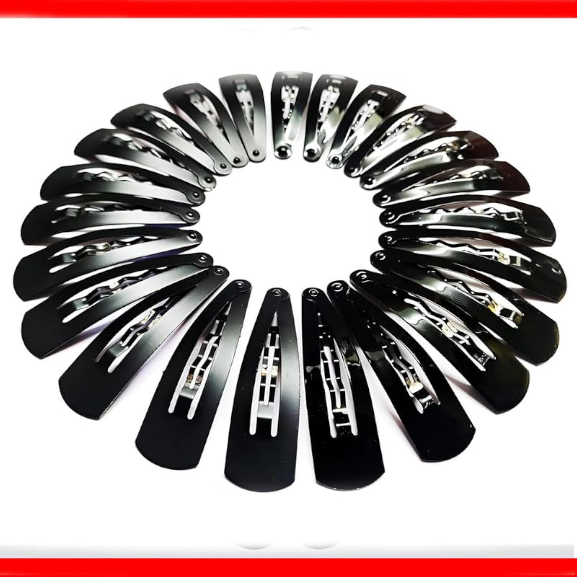 26pc Premium Black Hair Clips for Women & Girls, Medium