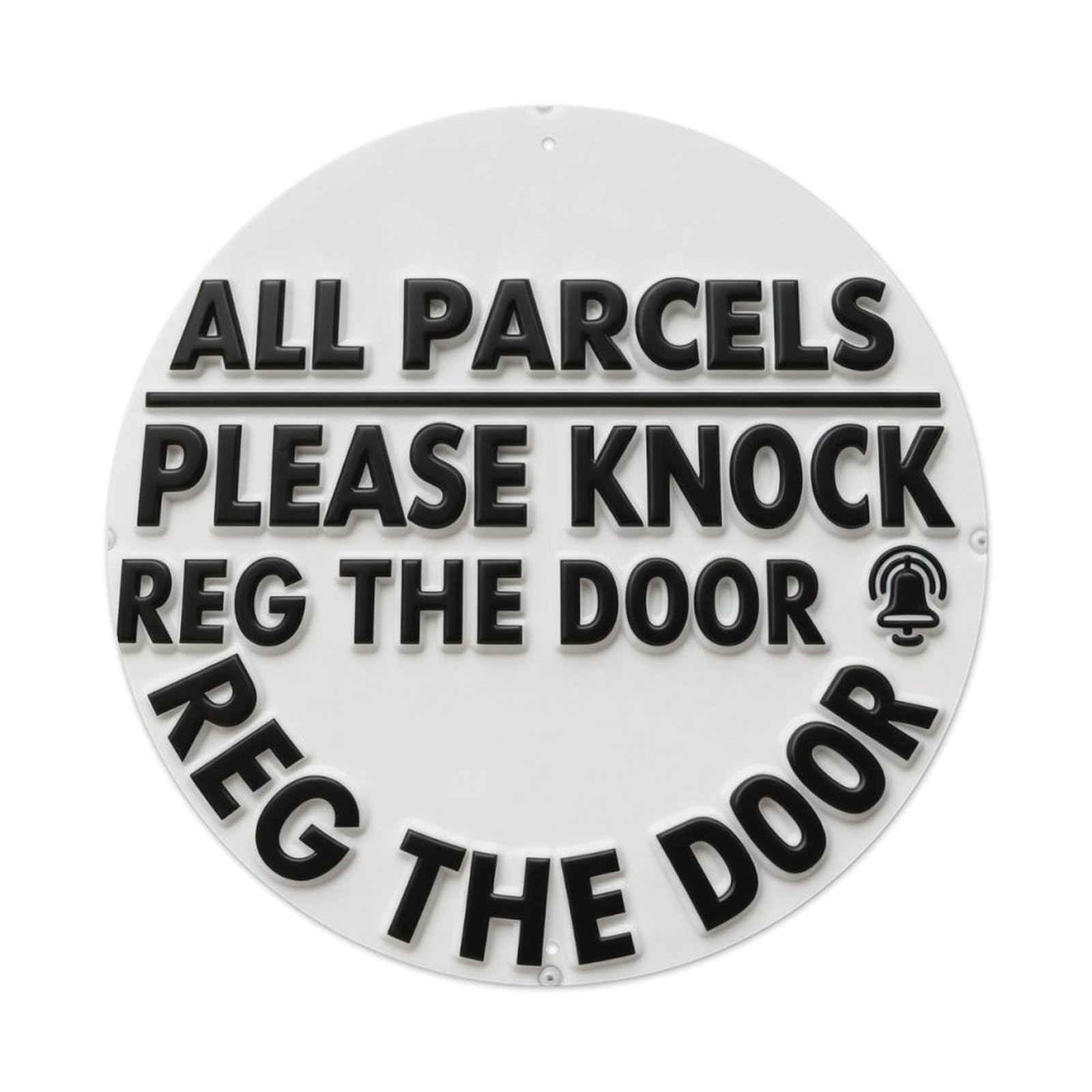 All Deliveries Please Ring Reg The Bell Metal Tin Sign Plaque