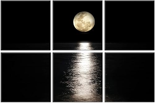 JBER Paneles acústicos artísticos decorativos, paquete de 6 paneles acústicos artísticos para decoración de pared con autoadhesivos, adecuados para