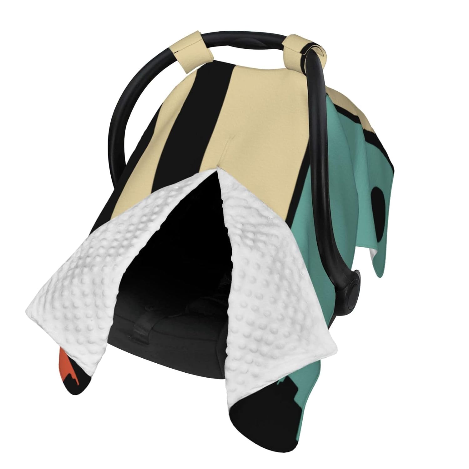 Detroit Baby Car Seat Cover & Breastfeeding Nursing Cover - Breathable Stretch Fabric Multi-Use Nursing Cover for Breastfeeding