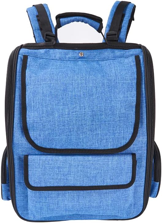 Cat Backpack Carrier, 2 in 1 Expandable Cat Backpack with Breathable Mesh,Cat Carrying Backpack with Detachable Round Play Tunnel for Cat 17lbs & Small Dog 13lbs,Blue.