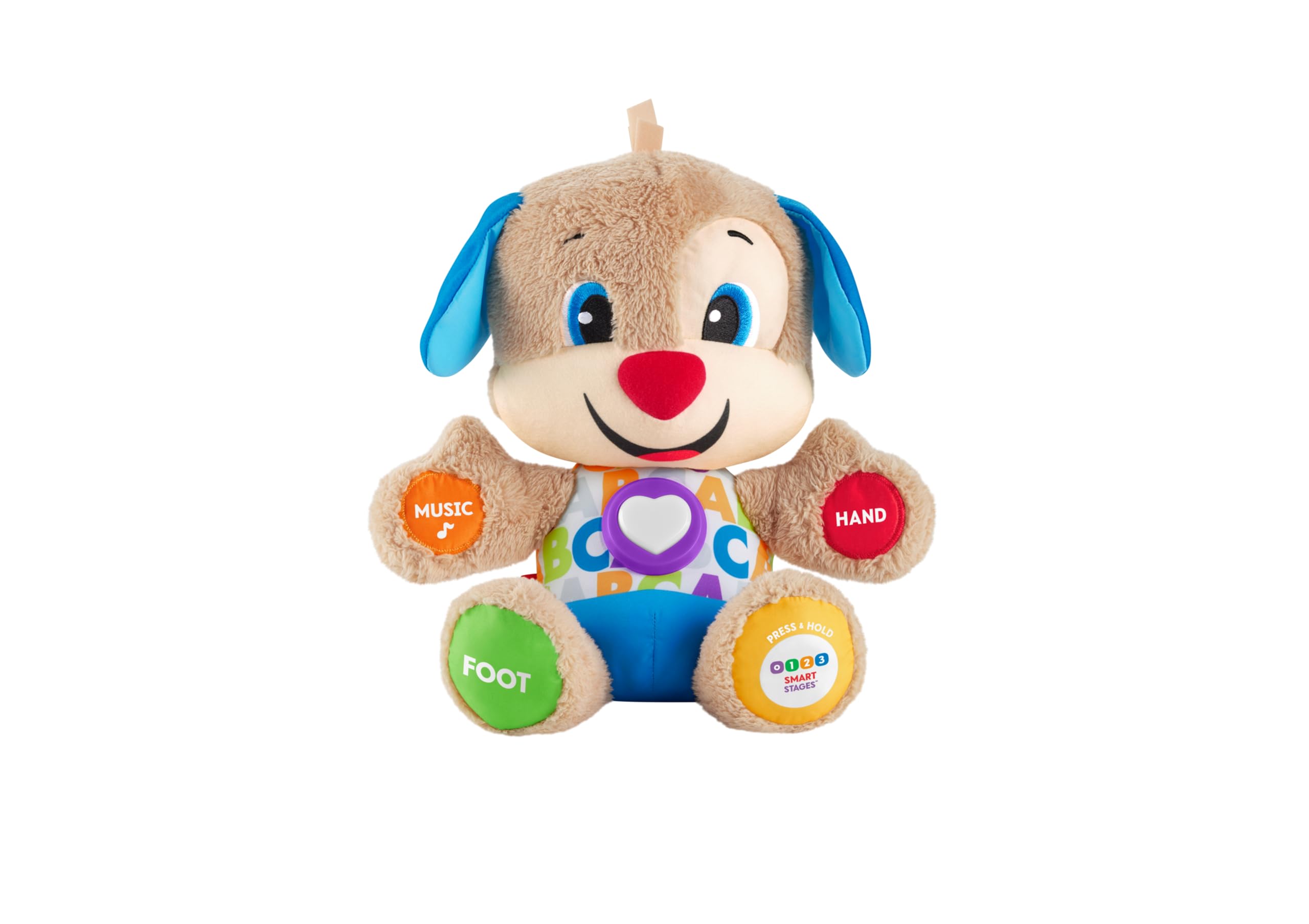 Laugh & Learn Smart Stages Puppy | Interactive Baby Toys 6 to 36 Months | Educational Toys for 1 Year Old Girls and Boys with Music and Lights | Sound Toys | UK English Version, FPM43