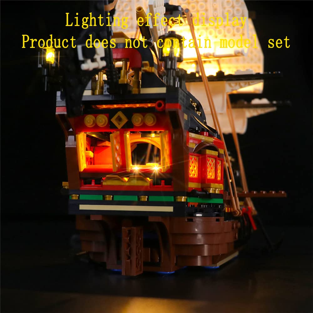 GEAMENT Set di Luci LED Compatibile Con LEGO Galeone dei Pirati (Pirate Ship) – Kit Di Illuminazione per Creator 31109 (Modello di mattoncini non incluso)