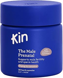 Kin The Male Prenatal 30 capsules | Men's Fertility Supplements | Supports Sperm Health, Motility, and Energy | Promotes T...