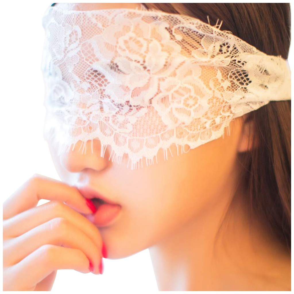 Biancheria intima da donna abbigliamento notte raso seta occhi cosplay bende