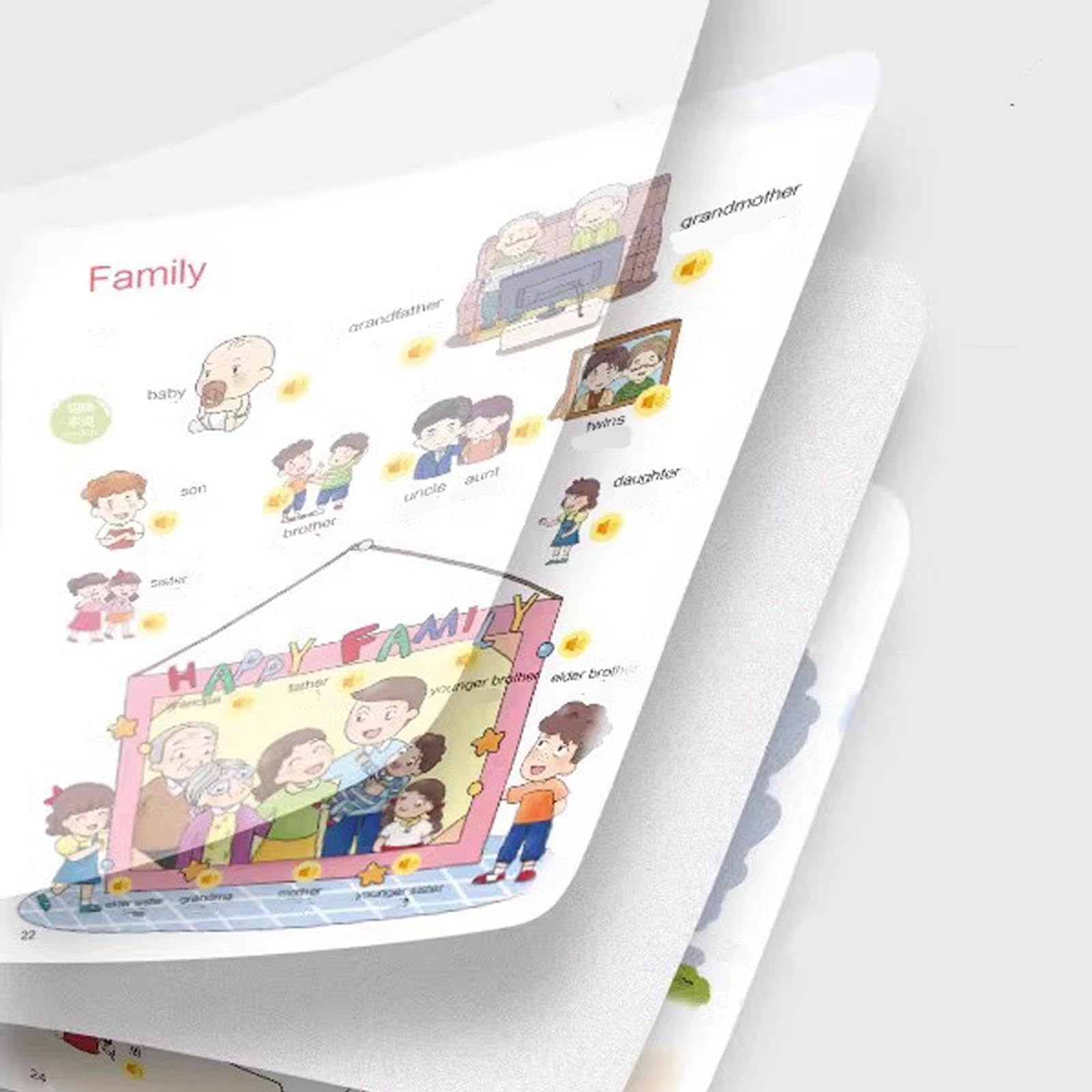 Libro Parlante di Parole Inglesi per Bambini - Attività Interattive con Audio - Audiolibro Inglese per Bambini - Regalo per Bambine e da 2 a 6 Anni Scuola Materna