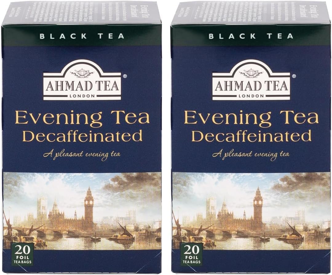 Ahmad Tea Decaffeinated Evening Tea - 20 Teabags (Pack of 2)