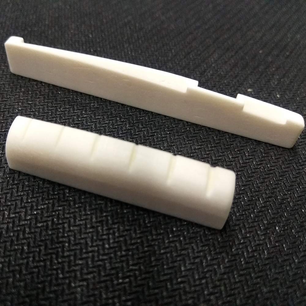 DISENS Acoustic Guitar Bone Bridge Pins,6 String