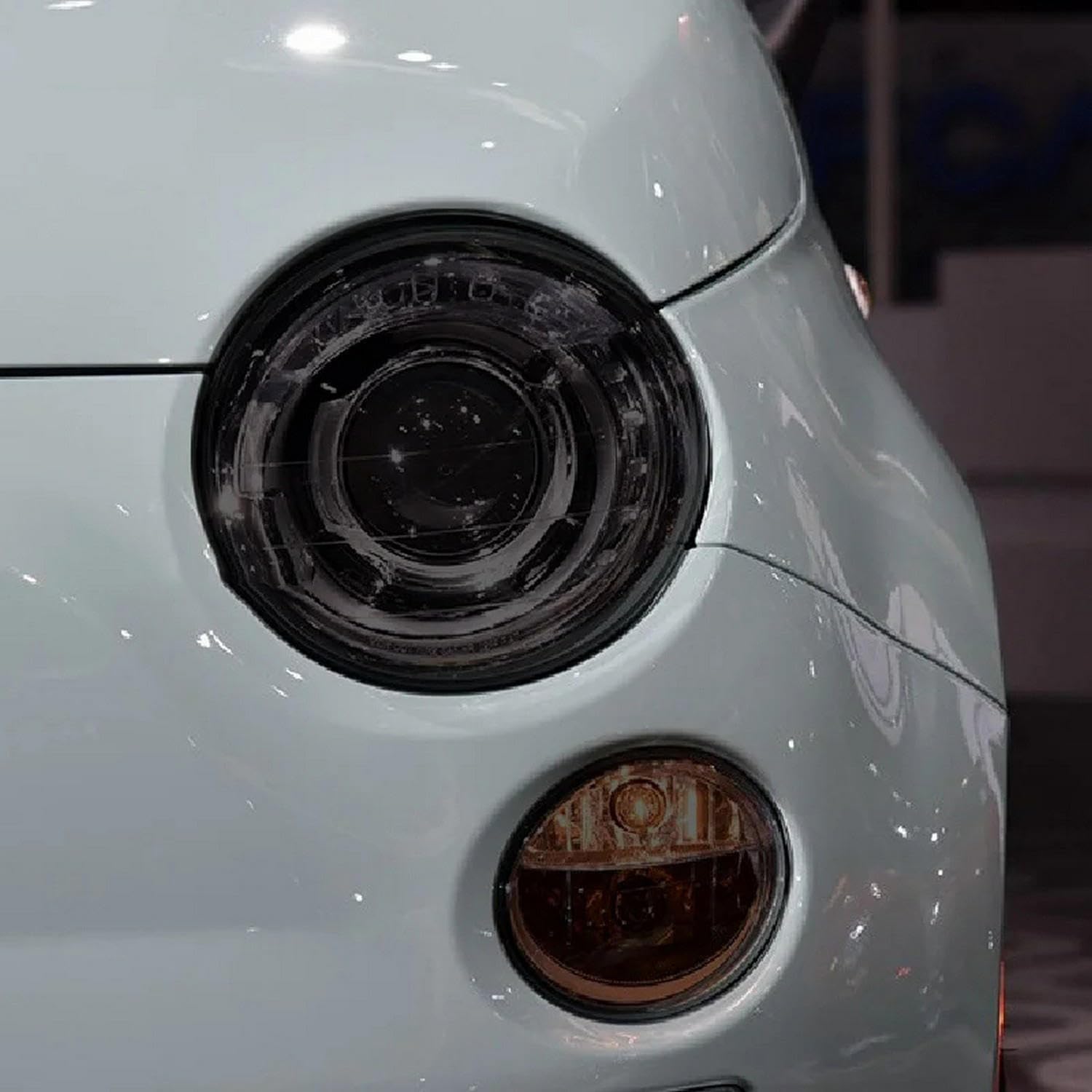 Film Phare TPU Fiat 500 Abarth Évite Jaunissement Optiques Ternis Autocollant AntiChoc