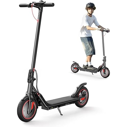 iScooter Electric Scooter Adults & Big Kids, 23/18/12 Miles Long Range,22/19/18 Mph Top Speed, Commuting Electric Scooter with Cruise Control, Double Braking Systems Escooter for Adults and Teens