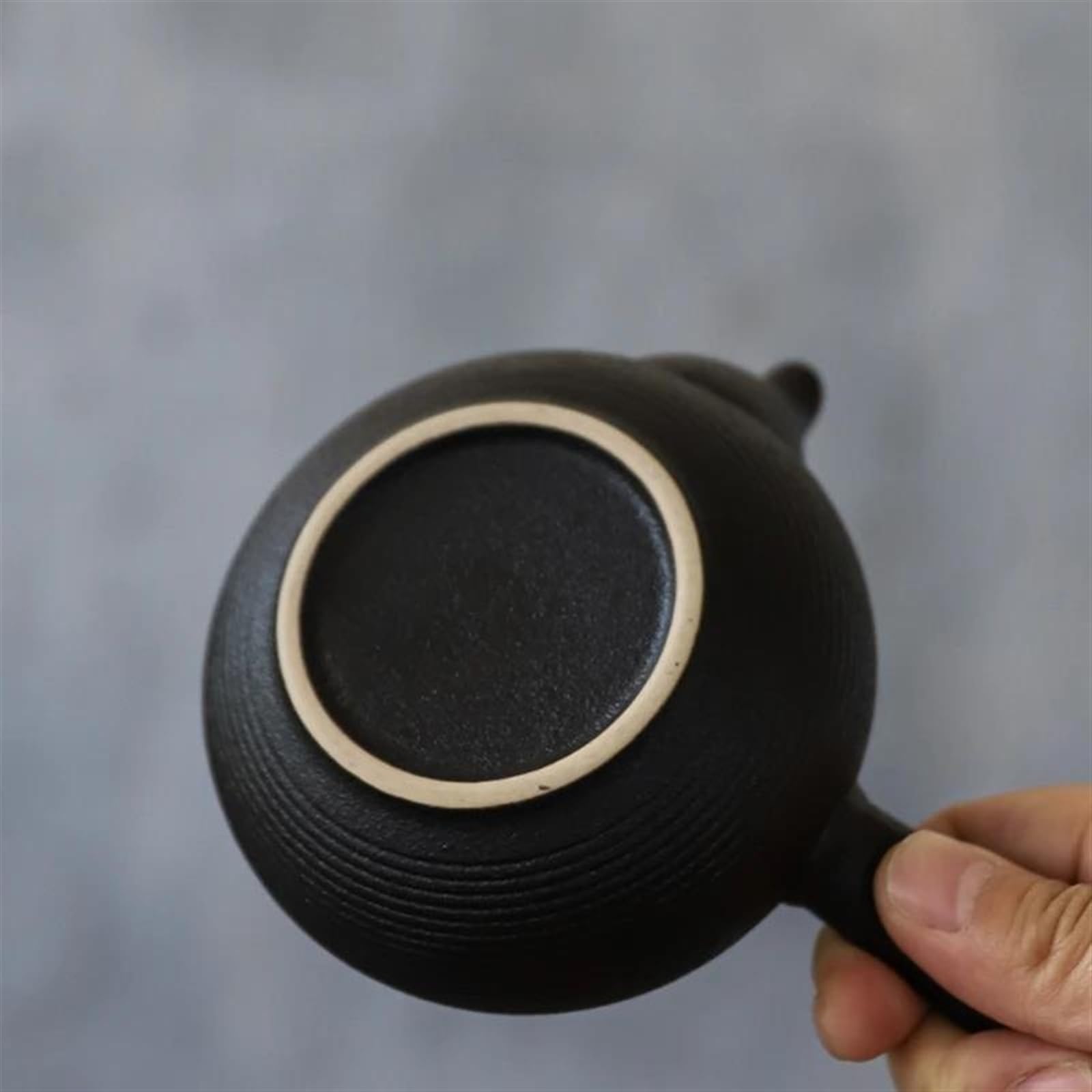 Teiera， Set da tè da viaggio， Teiera fatta a mano Set da tè pomeridiano Teiera cinese fatta a mano Teiere Kyusu in ceramica nera Set da tè da 165 ml