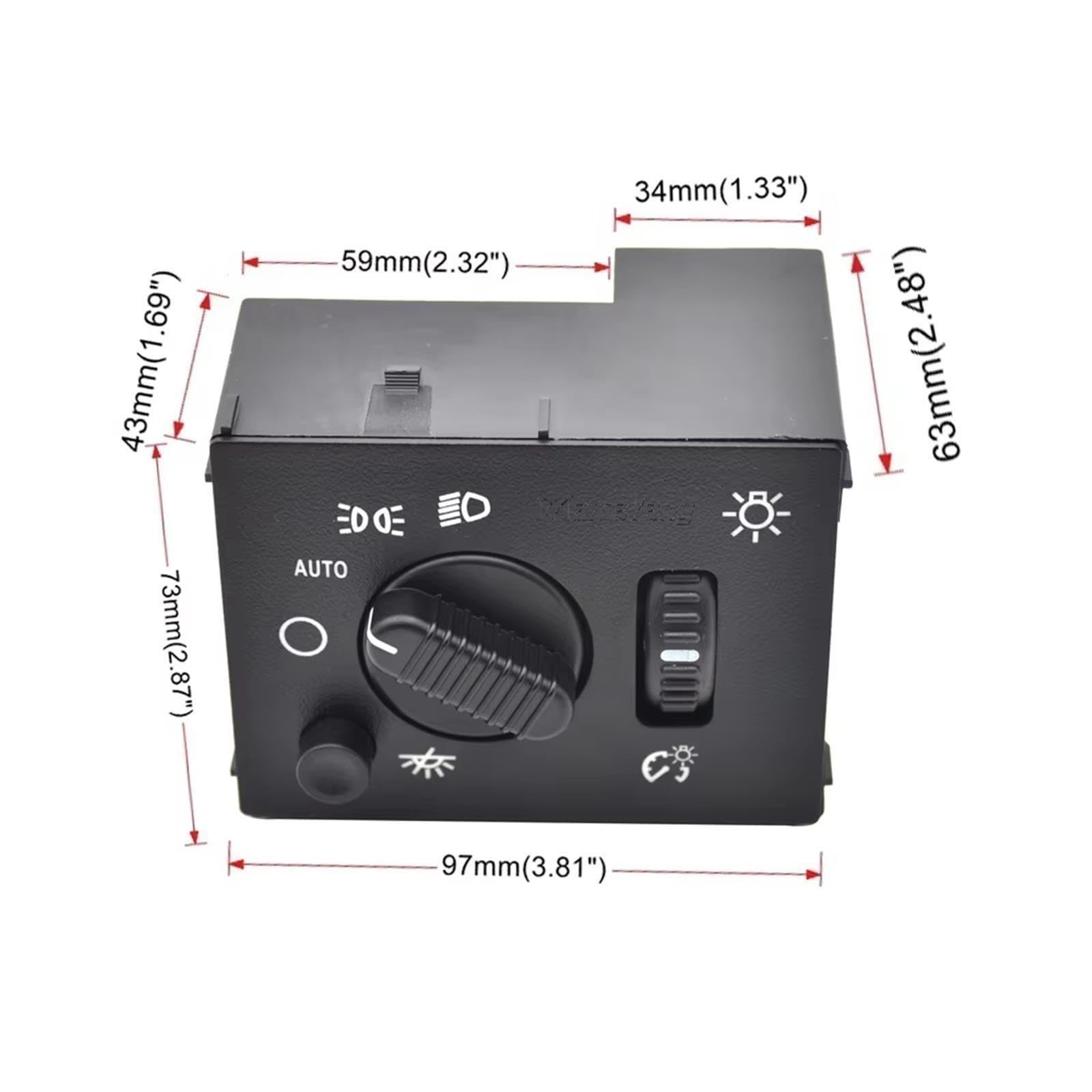 Interruptor Faro Coche Para Hummer Para H2 2003 2004 2005 2006 2007