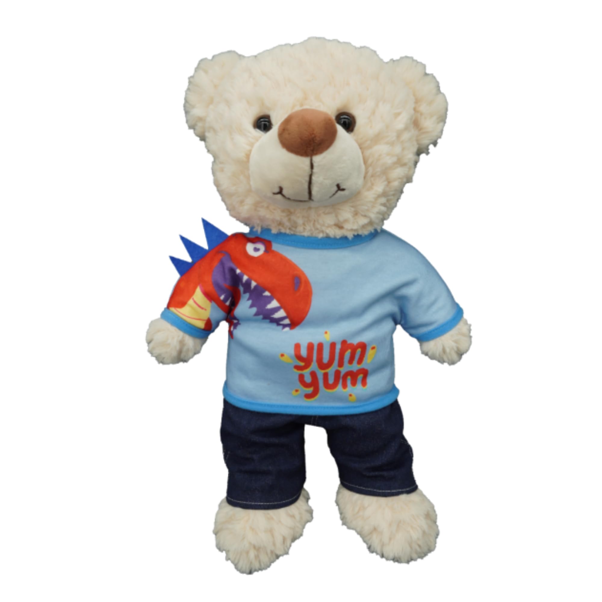 16 inch Dinosaur Yum Yum T-Shirt and Jeans - Teddy Bear Clothes - Size: 16 inch/40cm fits Build a Bear, 16 inch - 40 cm - Image 2