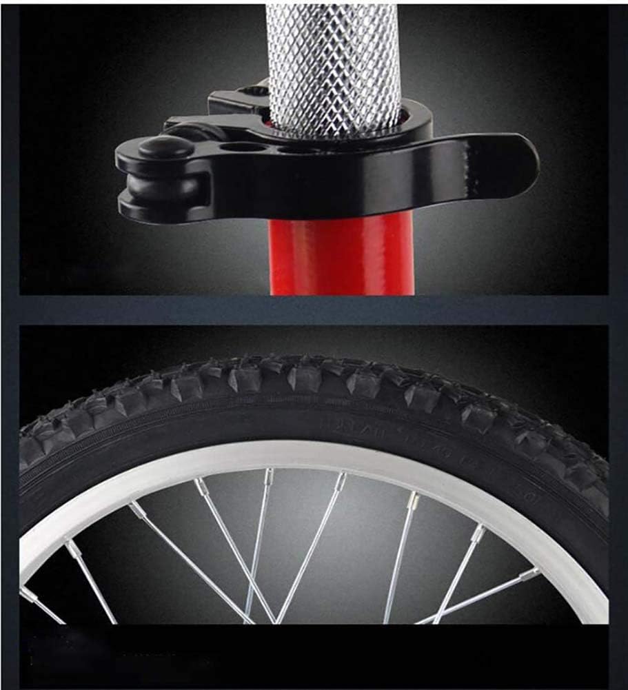 20" Inch Wheel Unicycle Leakproof Butyl Tire Wheel Cycling Outdoor Sports Fitness Exercise Pedal Balance Car,Black,20inches