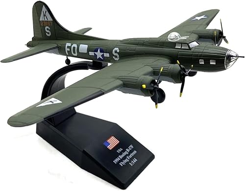 Miniatura 2 de DAGIJIRD B-17 Bomber 1/144 Escala Diecast Display Modelo Fighter Militar Avión Modelo con Soporte para Colección Regalo