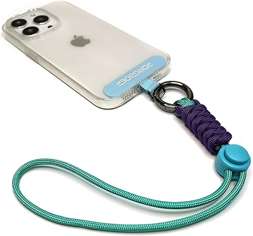 RONGBOER Correa de muñeca para teléfono celular, cordón para llaves para mujeres, correa de dijes para teléfono, cordón corto para llaves, llavero